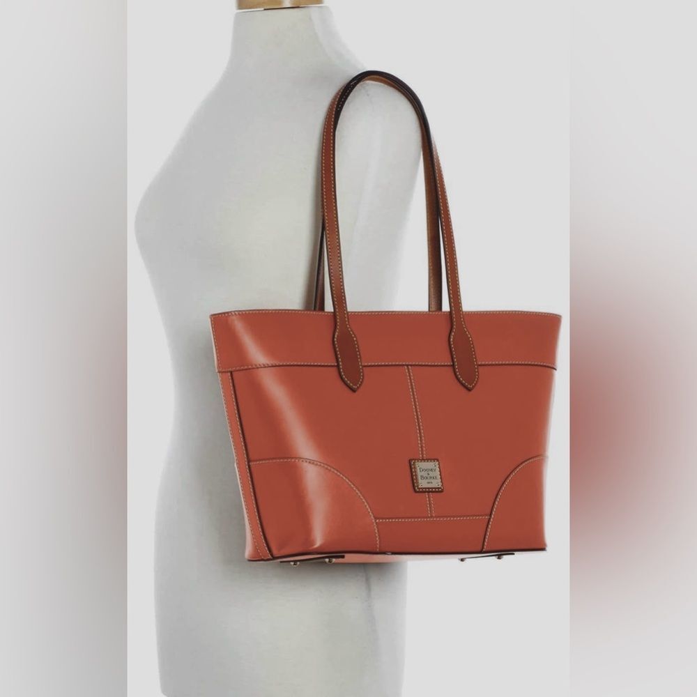 Dooney & Bourke Wexford Brown Leather Tote Bag